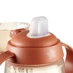 Неразливаща се чаша Tommee Tippee Soft Spout с мек накрайник с антибактериална технология BACSHIELD, с дръжки, в розов цвят с декорация Лисиче, 150 мл, 4м+ 0286