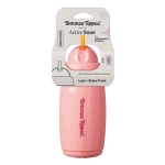 Неразливаща се термочаша с гъвкава силиконова сламка Insulated Straw Cup, с клапа против протичане и с плъзгащо се капаче 0293