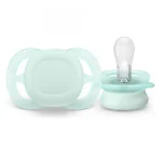 Комплект от 2 бр. ортодонтични залъгалки за новородени Philips AVENT SCF075/02 Ultra Start 0-2м, в синьо и зелено, в кутия за стерилизиране 0632.001