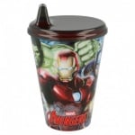 Чаша с картинка avengers в червено с накрайник