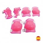 Детски комплект протектори за колене, лакти и китки,  размер s в синьо или розово