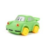 Комплект анимирана кола - 2 броя - син бус и зелен автомобил
