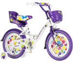 Детски велосипед blackberry 16" , лилав, с помощни колела