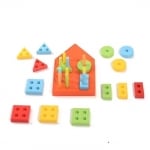 Образователна детска къща 1+ с геометрични фигури
