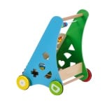 Детска дървена играчка за бутане - проходилка с активности