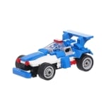 Конструктор състезателна синя кола f1 със 125 части